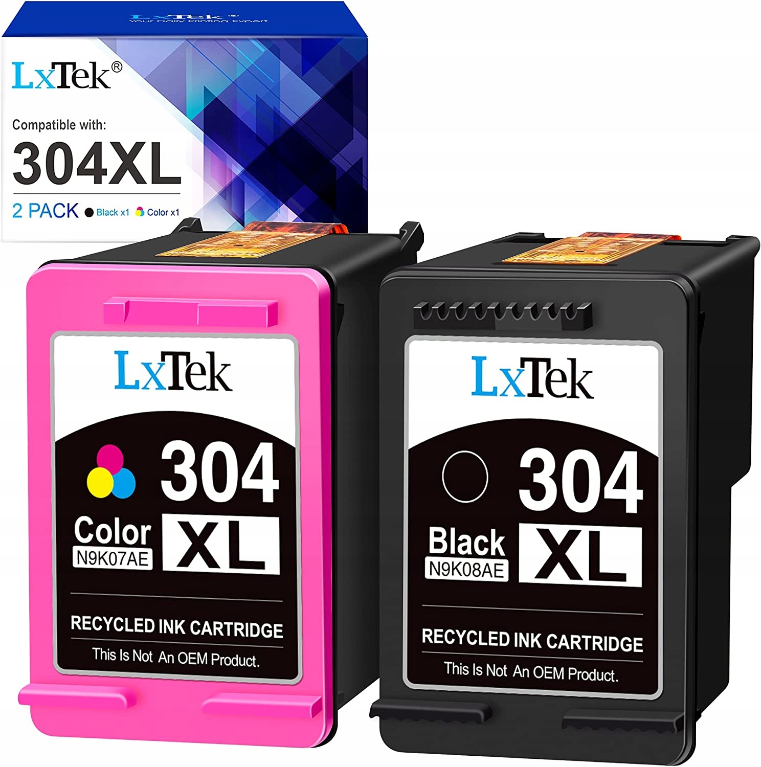 LXTEK 0785648284578 atrament pre HP čierny, trojfarebný